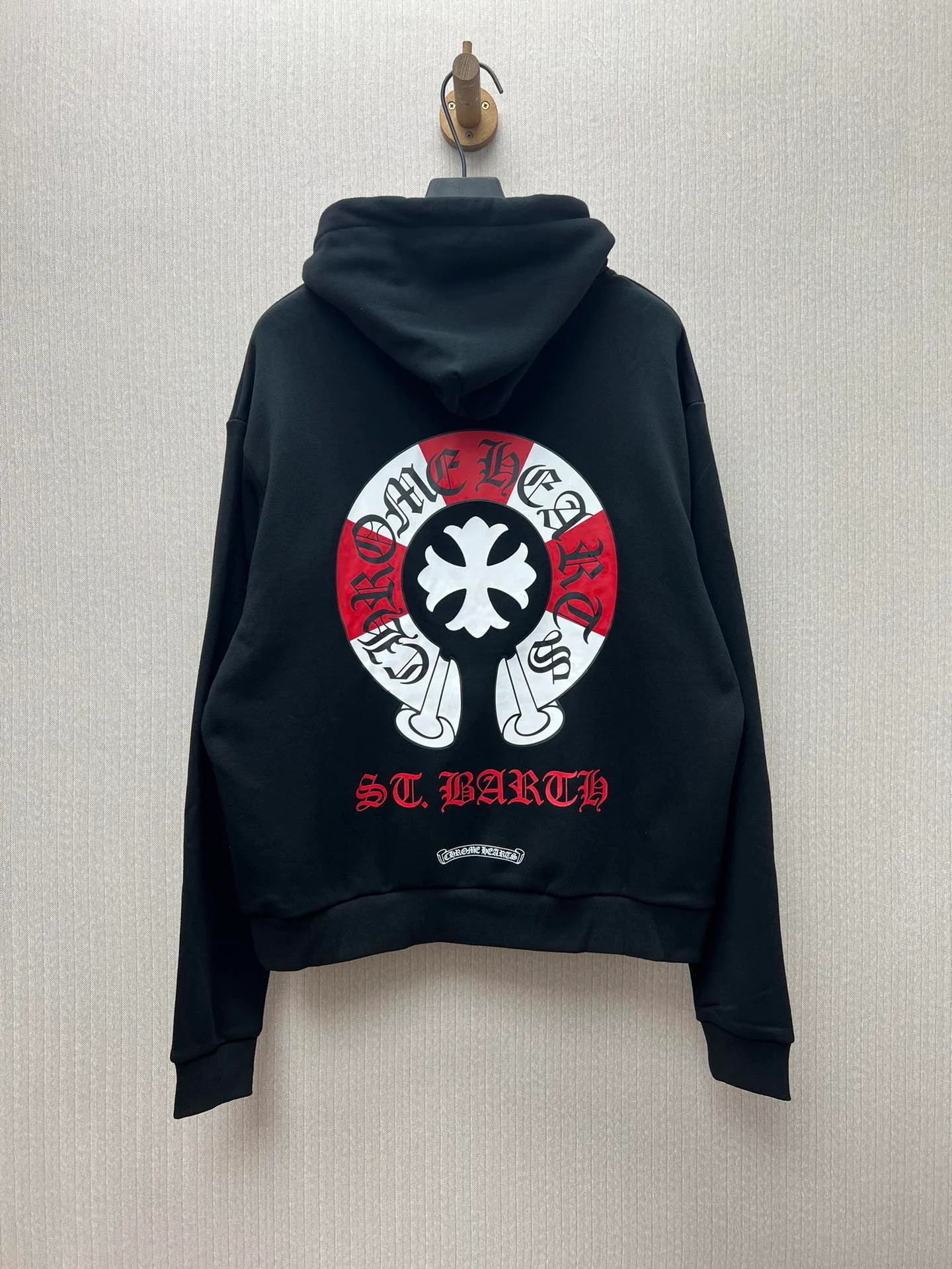 🅿️440 Crow Heart 25ss new Barth island limited sweatshirt hoodie, red phantom cross zipper jacket, red and black color, high version Code number: S.M.L.XL.